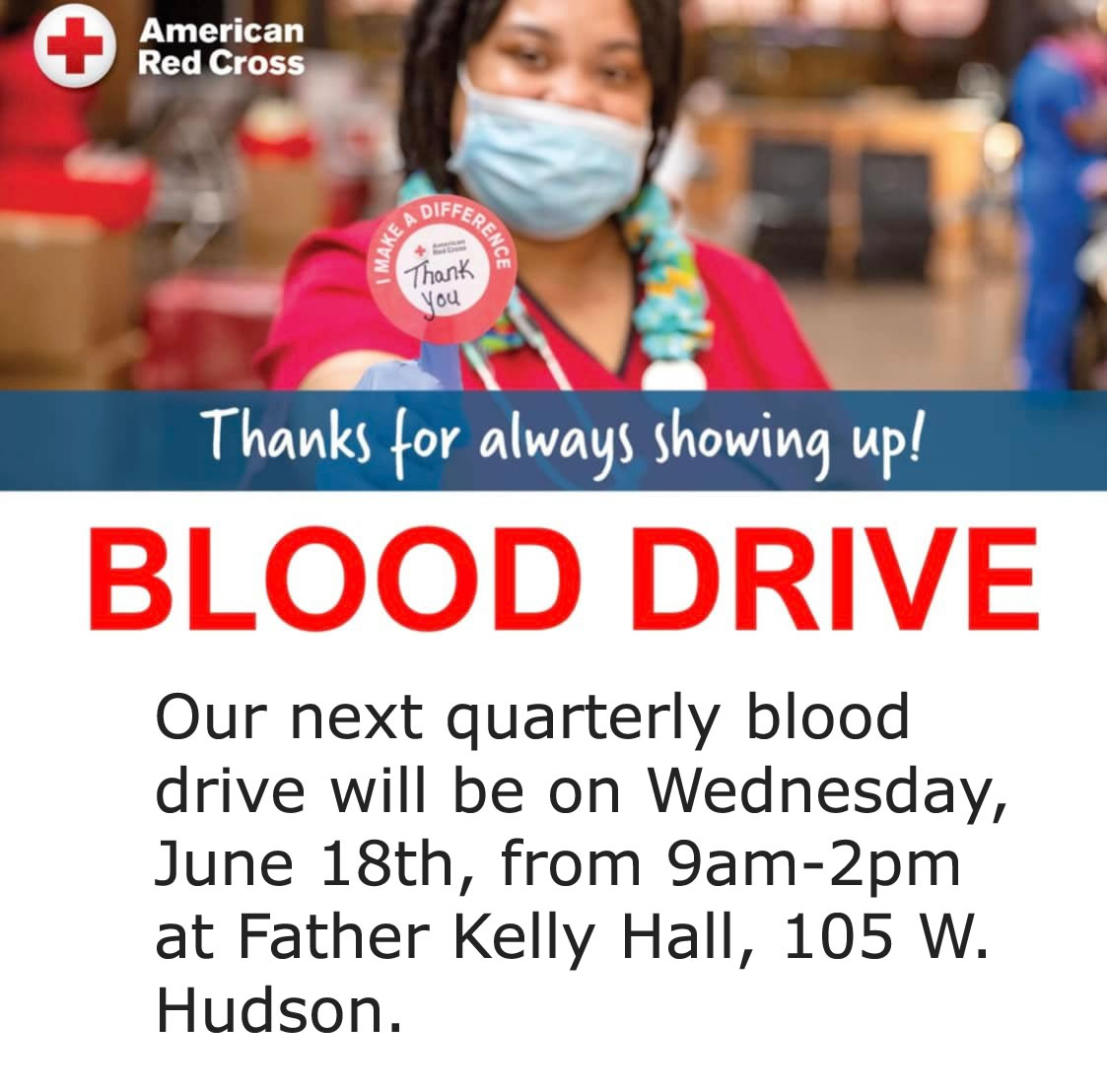 Blood Drive at Father Kelly Hall