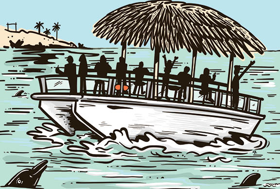 Down Island Vibes with Barrier Island Views